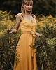 sukienki midi damskie Żółta sukienka damska Sunny Smile