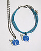 komplet biżuterii Komplet - Ślimak niebieski - naszyjnik, bransoletka
