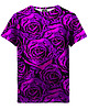t-shirty dla chłopców T-shirt Boy DR.CROW Purple Roses