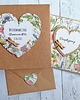 kartki scrapbooking DZIĘKUJEMY z pudełkiem i personalizacją : łąka