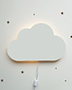 lampy do pokoju dziecka Drewniana lampka nocna Chmurka szara