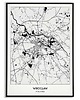plakaty Plakat miasto POLSKA - WROCŁAW obraz MAPA