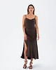 sukienki midi damskie SUKIENKA PEONY black premium