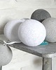 dekoracje świetlne Qule Lampki Cotton Balls Light Gray & White Love
