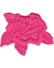 naszywki na ubrania Naszywka naprasowanka RÓŻA RÓŻOWA termo haft dla dzieci 9,2x7,5cm