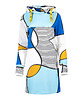 sukienki mini damskie Sukienka z kapturem "Abstract".
