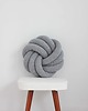 poduszki supły Poduszka okrągła supeł Knotted Pillow Szary
