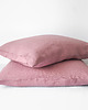 poduszki gładkie Lniana Poszewka Na Suwak DUSTY PINK