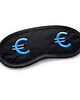 opaski na oczy OPASKA Czarna bawełniana haftowana EURO - EXTRA PREZENT