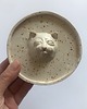 Podstawki pod kadzidełka Talerz z kotem,, ceramiczne naczynie na kadzidełko
