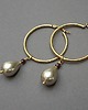 kolczyki pozłacane Kolczyki pozłacane Pearls /beige/ perły vol. 4