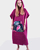 szlafroki damskie Surfponcho HugMe fuksja flaming