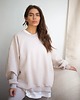 bluza bez kaptura damska Caffe latte bluza bawełniana Cheer long