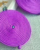 kolczyki soutache Kolczyki fioletowe koła lekkie