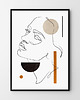 plakaty Plakat Twarz 2 - boho plakaty portret geometryczny