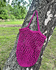 torby na ramię Torebka siatka typu shopper bag fuksjowa