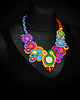 kolie Kolorowy Bajkowiec - naszyjnik Soutache