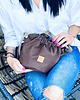 torby na ramię Mała torba worek "Mili Bucket Bag" - czekoladowy brąz