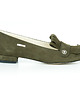 baleriny damskie BALERINKI W SZPIC MODEL 046 OLIWKOWY
