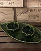 patery i talerze Zestaw ceramiczny - talerz liść i miseczki