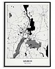 plakaty Plakat miasto POLSKA - SZCZECIN 3 obraz MAPA
