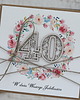 kartki scrapbooking Rustykalna kartka z okazji 40. rocznicy ślubu - jubileuszowa