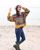 swetry damskie  Sweter handmade   z wełną moher