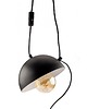lampy wiszące Lampa wisząca Eye czarna z wtyczką metalowa