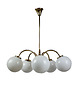 lampy wiszące Lampa  pięcioramienna lata 70.