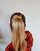 gumki do włosów Gumka jedwabna, scrunchie, frotka warm gold MIDI