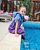akcesoria dziecięce - różne Poncho dziecięce z kapturem na plaże 3-8 lat