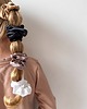 gumki do włosów Jedwabna scrunchie gumka frotka mini czarna