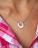 srebrne naszyjniki Sterling Silver Circle Necklace