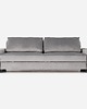 sofy i szezlongi Sofa REJKIAVIK srebrny welur, skandynawski design