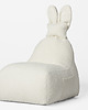 pufa dla dziecka Uszata pufa siedzisko z oparciem Funny Bunny Ciciuś - OFF WHITE