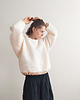 bluza bez kaptura damska Bluza Wafel "W_04" cream