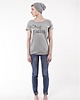 t-shirt damskie Chcę psocić! t-shirt / melanż / M