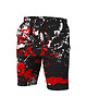 shorty dla dziewczynki Krótkie Spodenki Girl DR.CROW Marble Black Red