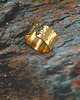 pierścionki złote Pierścionek-obrączka, doginany, kuty, młotkowany, srebro, szer. 1,0 cm