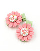 ozdoby do włosów dla dzieci Spineczki  do włosów różowe kwiatki Adele