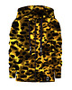 bluzy dla chłopców Bluza Zamek Chłopiec DR.CROW Gold Leopard