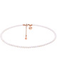 chokery Choker z różowego złota z białych pereł SWAROVSKI CRYSTAL