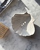 mydelniczki Ceramiczna Mydelniczka z Odpływem Muszelka Muszla Biała Matowa