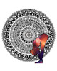 grafiki i ilustracje Mandala Uttanasana 1