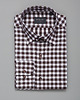 koszule męskie koszula matera 00243 długi rękaw brąz slim fit 176/182 40