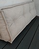 pufy do siedzenia Zagłówek Materac francuski futon Poducha Pikowana kolor Lniany beż