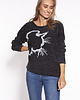 swetry damskie  Swetrowa bluza - SWE265 czarny MKM