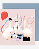 kartki okolicznościowe - wydruki Kartka Partying Geese