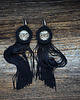 kolczyki soutache Kolczyki sutasz z motywem panterki