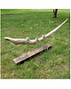 świeczniki i świece Świecznik drewniany, stara deska loft japandi /16/ rękodzieło handmade